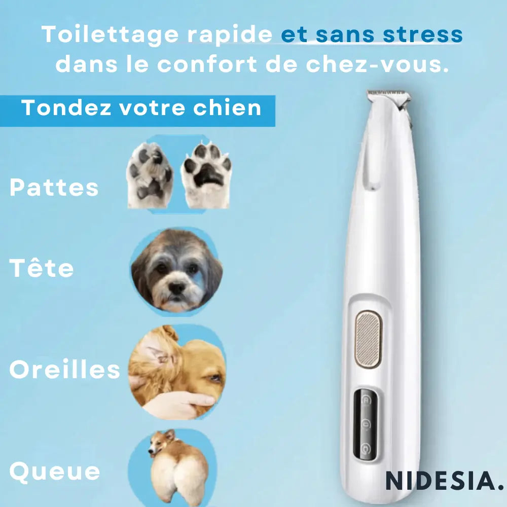 Tondeuse PawTrim Pro™ - Soin des pattes sans douleur en quelques secondes