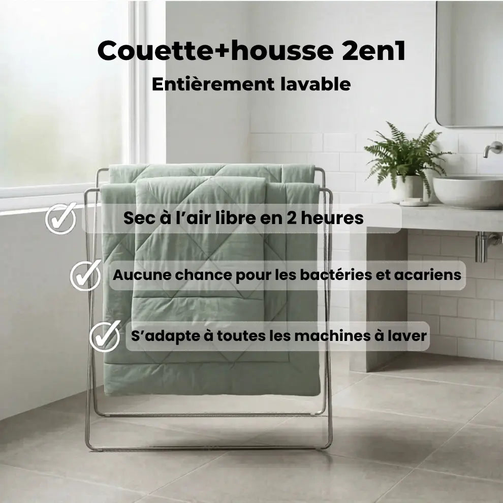Couette 2-en-1 Nidesia™ – Fini la housse de couette