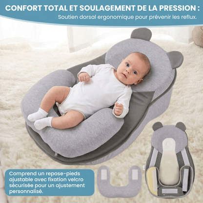 Coussin d'allaitement anti-régurgitation pour bébé - Cale anti-reflux et soutien d'allaitement