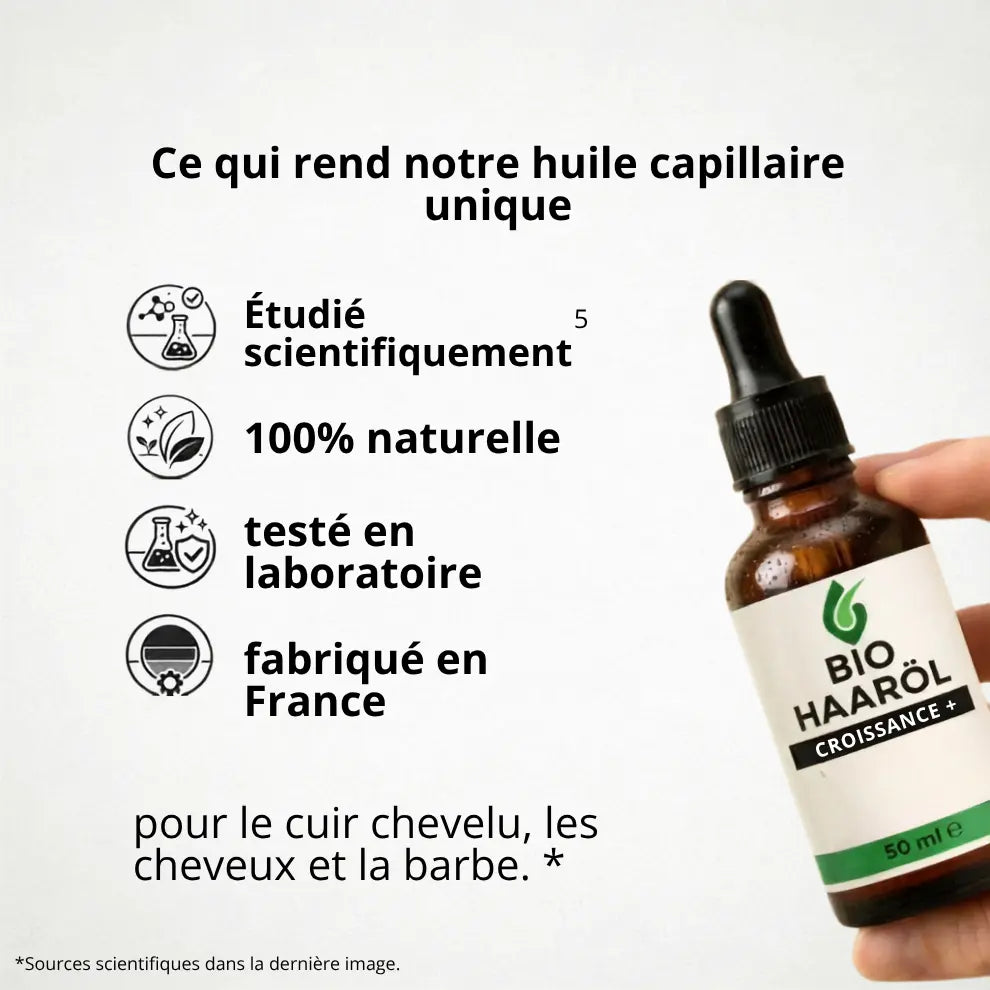 Huile capillaire Premium BIO Croissance+