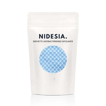 Serviette de douche exfoliante antibactérienne NIDESIA